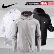 🇲🇾Men's Jacket NIKE (S-3XL)Water Resistant Waterproof Windproof Jacket Sport outdoor Motor hoodie Jaket Lelaki