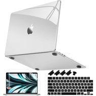 [100% ชัดเจนเป็นพิเศษ] เคสคริสตัลบางพิเศษสำหรับ2025 Macbook Air M4 M2 M3 A3113 13 15นิ้ว A3114 A2179