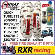 QUICK TIRE FREE TIRE SEALANT & PITO PHOENIX TUBELESS By10-12 90/100/10 110/70/12 120/70/12 130/70/12