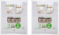 Japax Plastic Bags, Milky White, Height 15.7 x Width 13.0 inches (40 x 33 cm), Depth 7.5 inches (19 