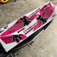 Wave Alpha 3-Layer Car Sticker Pink Bearbrick Sticker Wave 50/100/110 - Motorcycle Sticker
