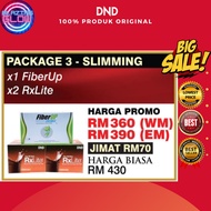 DND PAKEJ JIMAT &amp; KURUS | FIBERUP + 2 RXLITE | PACKAGE SLIMMING DR NOORDIN DARUS | ORIGINAL HQ