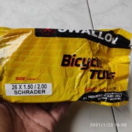 BAN DALAM SEPEDA SWALLOW 26 INCH UKURAN 26x1.50 BISA SAMPAI 26x2.00 / 26 x 1.50 - 26 x 2.00