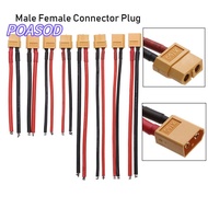 MAYSHOW XT60 Connector Plug High Quality 12 AWG/14 AWG Wires Model Accessories Female / male
