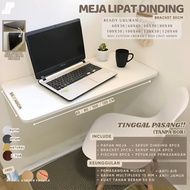WALL-MOUNTED FOLDING STUDY TABLE 1 SET (TABLE + BRACKET 30CM) WITHOUT DRILL SIZE 120X40CM 120X30CM 1