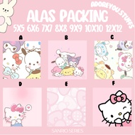 [ PLAIN SANRIO ] [ FREE OPP ] SQUARE PACKING BASE FOR/S| STRAPHONE PACKING BASE | NECKLACE PACKING B