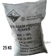 PROMO- POTASIUM HYDROXIDE - KOH - KALIUM HIDROKSIDA EX CHINA - 25 KG -NAJENDRASTORE7
