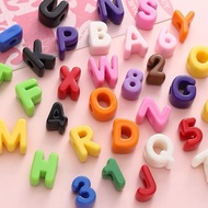 [Choose Letter Color] Gembul Alphabet Letter Beads Random Color Alphabet Large Letter Beads