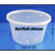 Thinwall Round Bowl 450ml @contents 10pcs / food container 450ml / Plastic Bowl 450ml
