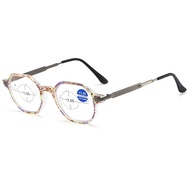 JN IMPRESSION Anti-blue Reading Glasses Mens Retro Reading Glasses Womens HD Reading Glasses Elderly