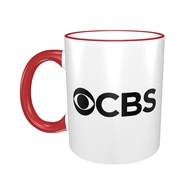 CBS Logo Mug Creative Coffee Cup Couple Cup Simple Ceramic Cup Trendy Ceramic Drinking Cup 330ml