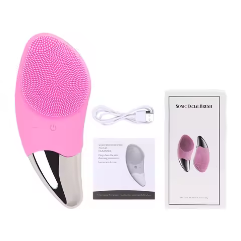 Mini Electric Face Cleanser Silicone Face Cleansing Brush Electric Facial Cleanser Skin Deep Washing