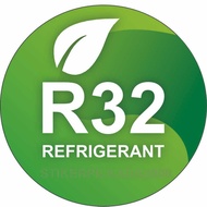 VINYL STICKER R32 REFRIGERANT / FREON R32 ECO FRIENDLY