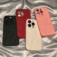 苹果手机壳iPhone case新款纯色褶皱iPhone14promax手机壳苹果15高级13|12防摔软壳11男新款2026.1.17
