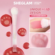 SHEGLAM Liquid Blush Brush Synthetic Kitty Paw Design Professional Blusher Soft Brush Makeup Tools