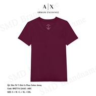 Armani Exchange เสื้อยืดคอวี รุ่น Slim Fit T-Shirt In Pima Cotton Jersey Code: 8NZT75 ZJA5Z 14BC