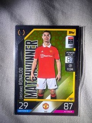 Topps Match Attax 曼聯 Cristiano Ronaldo C朗拿度 Matchwinner 117