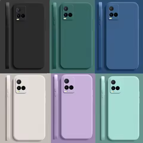 Solid Color Ultra Thin Matte Phone Case For Vivo Y21S Y21T Y21A Y33S Y33T Y21 2021 Silicone Soft TPU