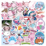 50 pcs Cute Axolotl Waterproof PVC Stickers