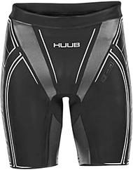 Huub Varman Neoprene Wetsuit Buoyancy Shorts - Black Grey - Unisex - Kick and body alignment trainin