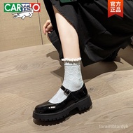 Get KY/ Cartelo Crocodile(CARTELO)Authentic Leather Loafers Women's Shoes2023Autumn New Thick-Soled 