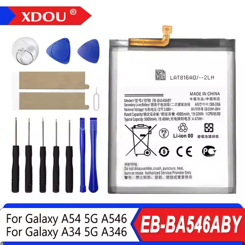 Brand New EB-BA546ABY 5000mAh Battery For Samsung Galaxy A54 5G A546/Galaxy A34 5G A346 Phone Batter