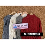 [Borong Bundle] 🔥Ready Stok 🔥Knitwear Gred A 🔥 20 Helai RM80.00