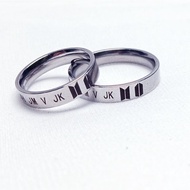 Bts Youth League Titanium Steel Ring Commemorative BTS Titanium Steel Ring Women Style Non-Fade Camp