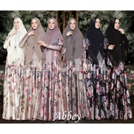 ORIGINAL ABBEY Gamis SYARI BY NHA MIRANDA - umroh mewah pesta Murah