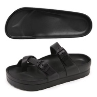 Women's Platform Flip Flops with Arch Support, Eva Lightweight Chunky Slide Sandals for Women, Fashi