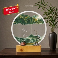 3D Hourglass, Moving Flip Sand Painting, Office Decor, Meaningful Gift