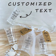45Ml Shot Glasses Wedding Favors For Guest,1.2 Oz Clear Shot Glasses Sets With Cheers To Love Sticke