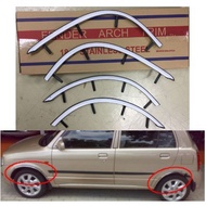 Perodua Kancil (850) 🔴 99"-00" Fender Arch Trim Stainless Steel Chrome Garnish