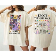 Disney Mickey Friends Figment Epcot The Arts Tour International Art Festival T-Shirt