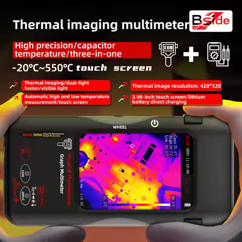 SH9A SH9 320*428 Thermal Imager Camera Digital Multimeter 2 in 1 IR Camera for Macro Lens Current Vo