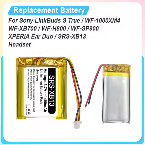 Replacement Battery for Sony LinkBuds S True / WF-1000XM4 / WF-XB700 / WF-H800 / WF-SP900 / XPERIA E