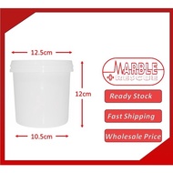 [NEW] 1L PP White Plastic Paint Pail Tub Container with Cover Lid Tong Plastik Cat Kosong 油漆塑料带盖白空桶