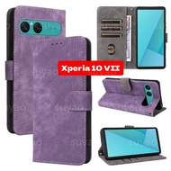 For Sony Xperia 10 VII 10VII 2025 Phone Case Flip Zipper Leather Wallet Card Slot Casing Xperia10VII