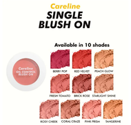 Original Careline Single Blush-on 3.5g [Blush on, Soft Matte, Paraben-free Makeup]