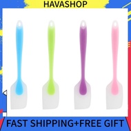 Havashop Cream Spatula  Silicone Scraper Integrated Translucent for Cooking Kitchen