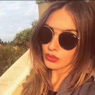 New rayban glasses, fashionable round frame sunglasses, men's and women's trendy hundred tower glass