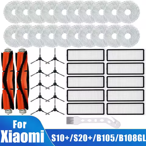 For Xiaomi Robot Vacuum S20+ / S10 Plus / B108GL / B105 / B108CN B113CN Spare Parts, Main Side Brush