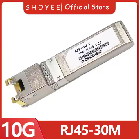 10G SFP + to RJ45, SFP +-T, 10GBase-T, 30M, 10G Copper SFP for Cisco Mikrotik, TP-Link, D-Link Switc