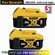 DCB200 20V 6Ah Replaceable Li-ion Battery Compatible with Dewalt 18 Volt MAX XR Power Tools 18650 Li