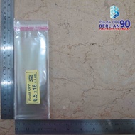6.5x16 cm Opp Seal Plastic 20 Micron Thick Glue Opp Plastic/