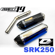 Exhaust SRK250 Slip On Piping Stainless Steel Project79 Muffler Project 79 QPM04SV/BK/CB/RB/CCB Ekzo