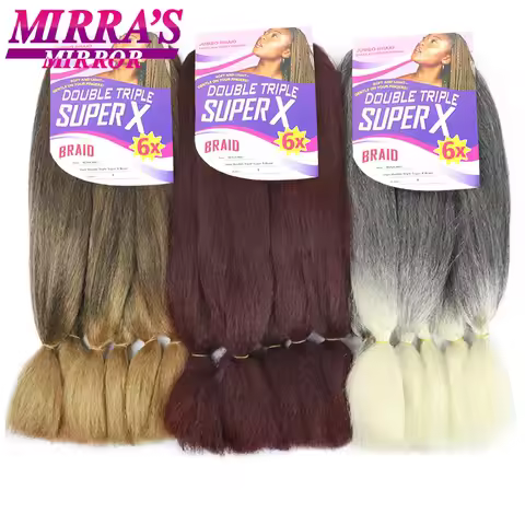 400G 24 Inch Long Jumbo Braiding Hair Super X Synthetic Jumbo Hair Extensions For Braiding African T