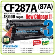 3x Compatible to H* CF287A 87A CF287X H*87X LaserJet Pro M501dn M501n M506n M506x M506dn MFP M527C M
