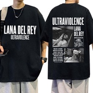 Double Sided Graphic T-Shirt, Singer Lana Del Rey, For Men and Women, Retro Hip Hop T-Shirt, Summer 