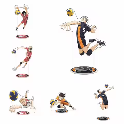 Anime volleyball Young person HD 15CM Acrylic Keychain Stand Kageyama Tobio Volleyball Boys Figures 
